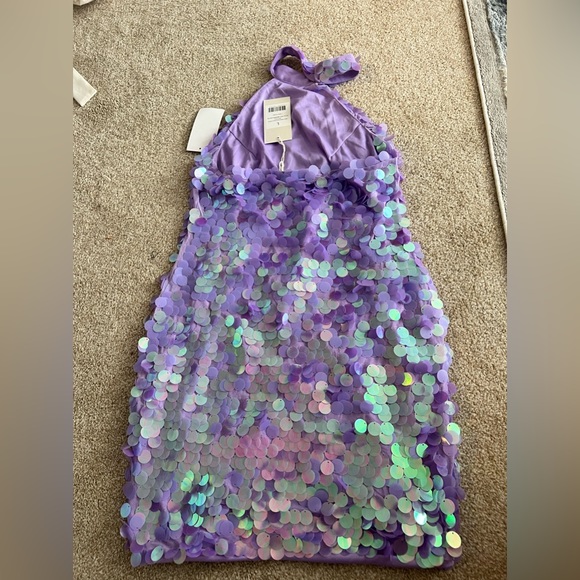 Halter sequin detail mini dress - Picture 5 of 6